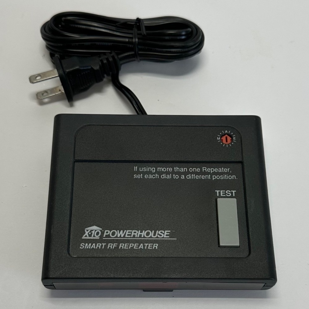 X-10 Powerhouse Smart RF Repeater SR731 Black Range Extender